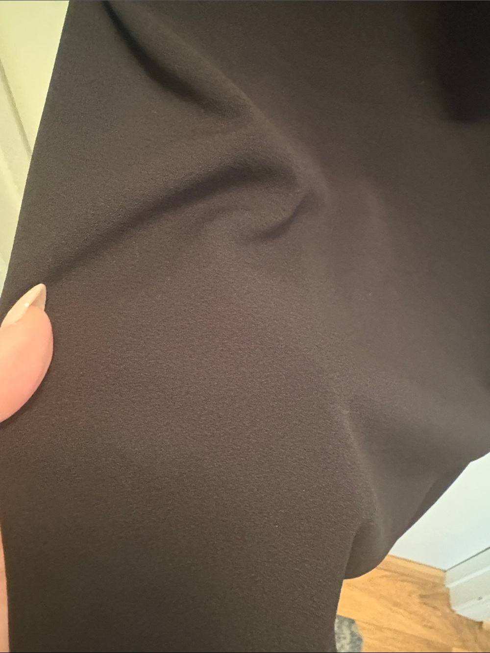 Black Ruffled Sleeve Dress - Picture 4 of 6